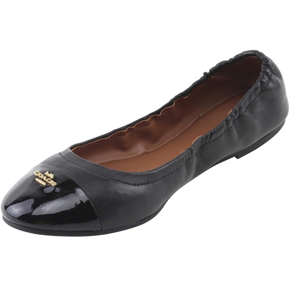 COACH Bonnie black flats - size 7 - Picture 1 of 11